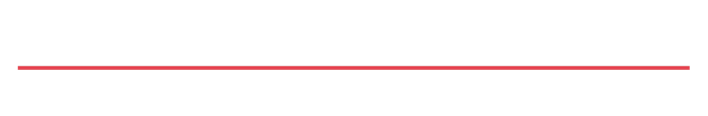 T Frank McCall's logo- white words with red line